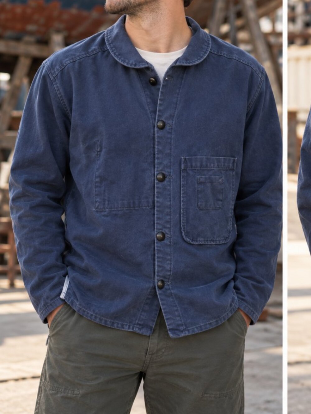 Imperfects Shepherds Shipyard Canvas Shirt L